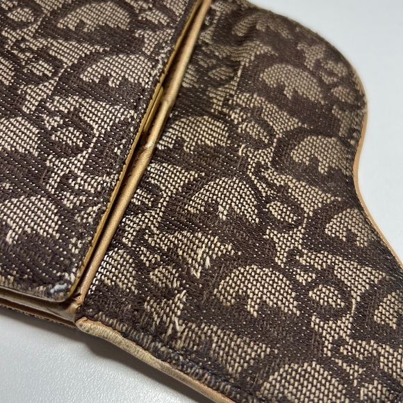 Christian Dior Trotter Saddle Canvas Leather Bifold Wallet - Picture 13 of 17